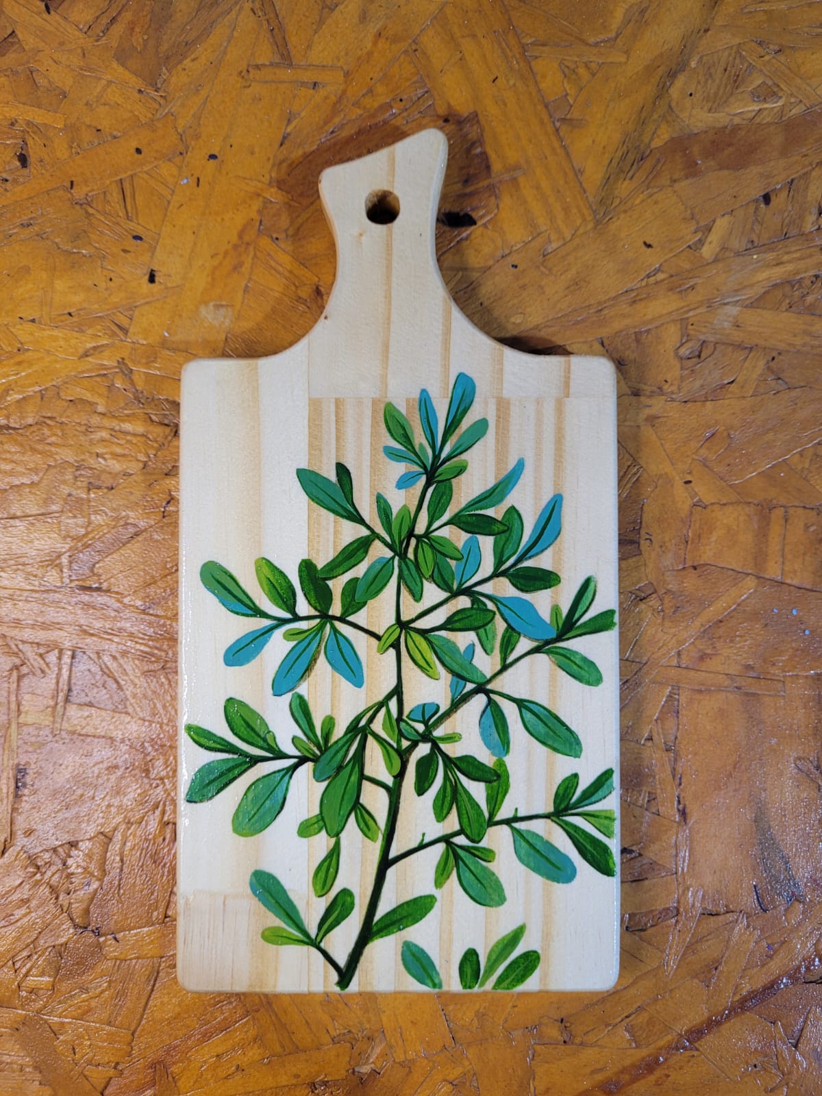 Tábua decorativa em pinus - Arruda