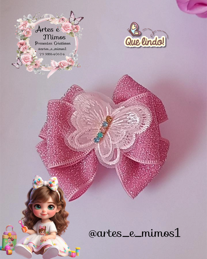 Laço Fofura Rosa