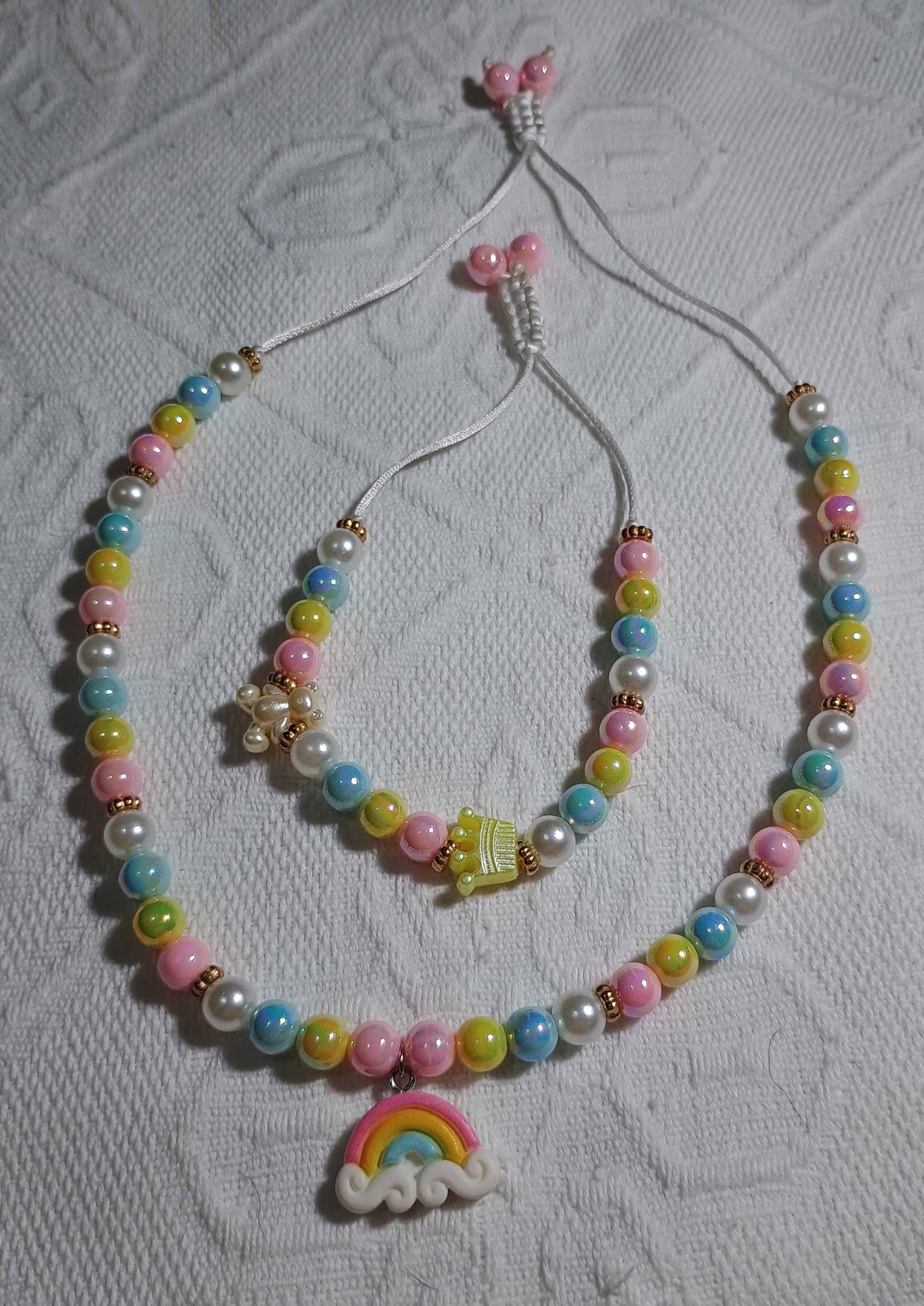 Conjunto de colar e pulseira